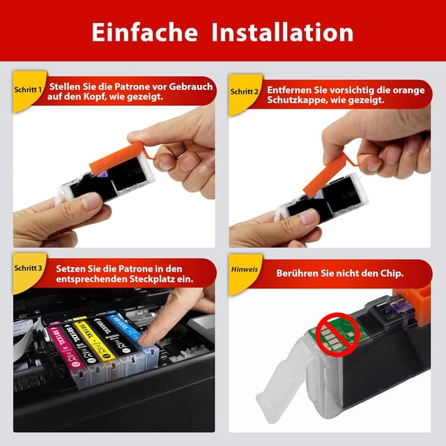 Detalle 2 de Aurotec PGI-580 / CLI-581 XXL Multipack (15 Patronen) kompatibel für Canon Pixma TR / TS