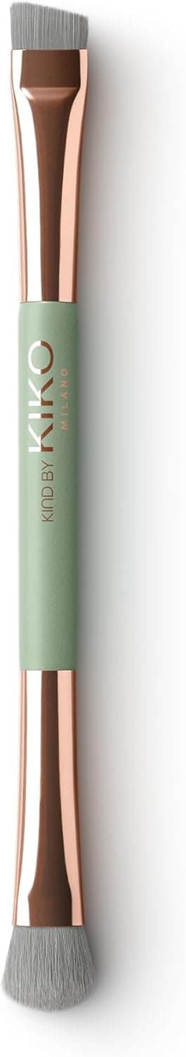 Detalle 2 de Kiko Milano Kind by Kiko Double Eye Brush 01 Pennello occhi doppio per ombretti
