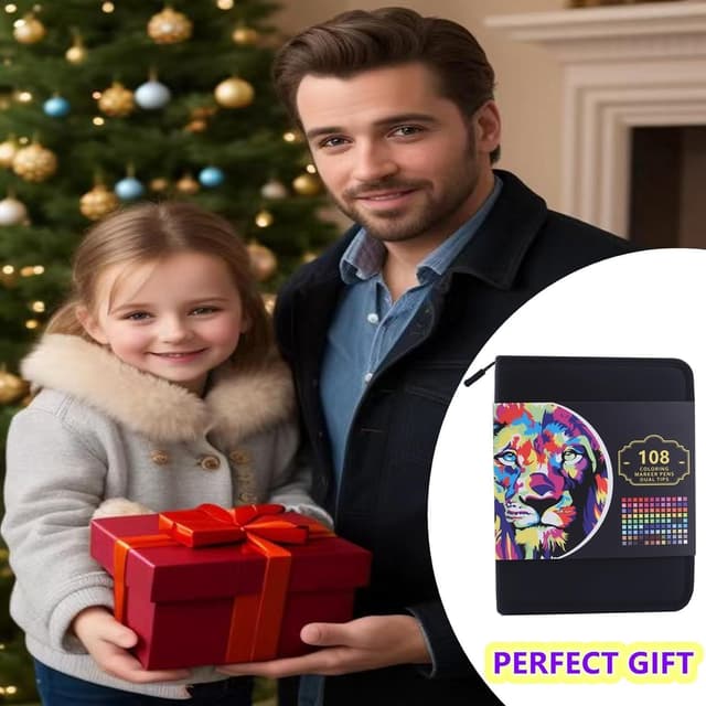 Detalle de LENTPER 108 Dual Brush Marker Pens