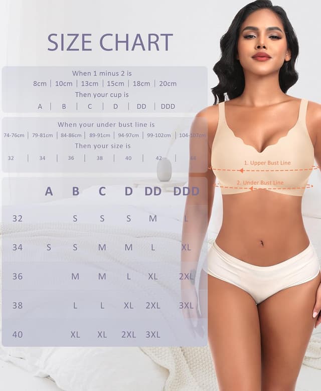 Detalle 2 de Ganado seamless non-wired push up bra with wireless support and extra extender