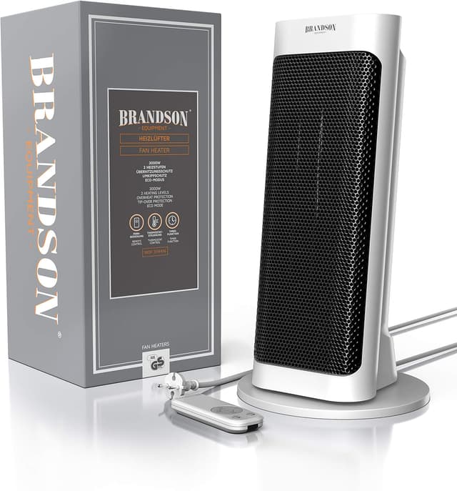 Thumbnail 5 de Brandson Heizlüfter mit Fernbedienung — Thermostat, Timer