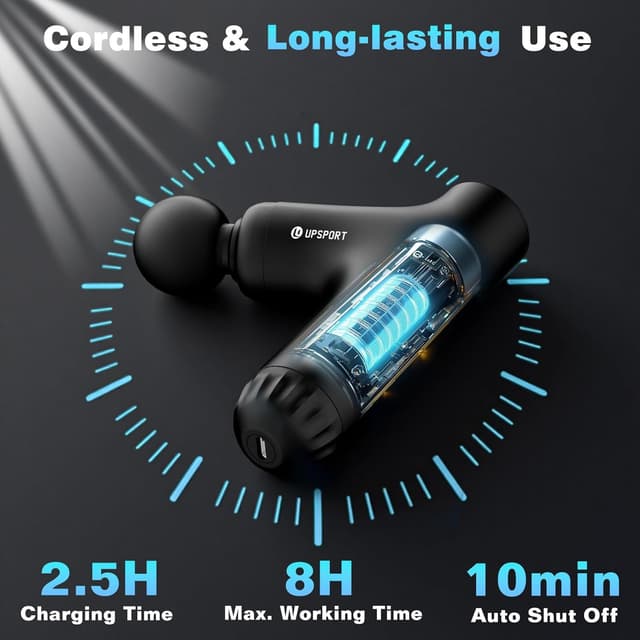 Thumbnail 6 de UPSPORT massaggiatore a percussione 4 testine