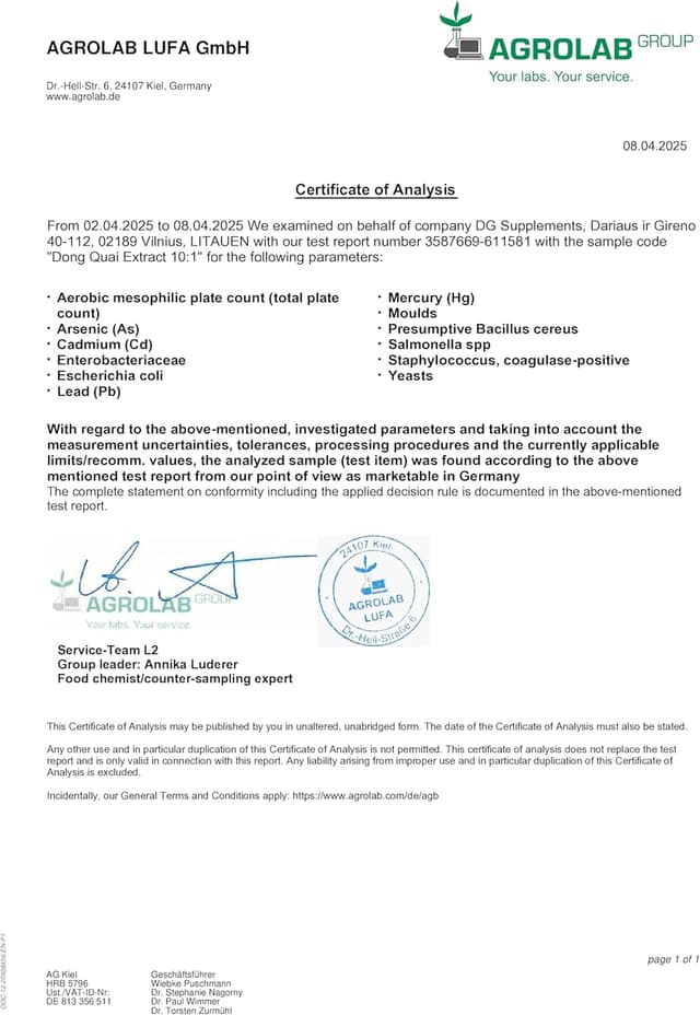 Thumbnail 2 de Hepatica Dong Quai 5.000 mg Äquivalent (10:1 Extrakt, 500 mg) – 120 vegane Kapseln