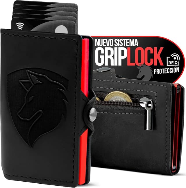 Detalle de TMillions Smart RFID Blocking Wallet for Men with GripLock and Smart Pop-Up Money Clip