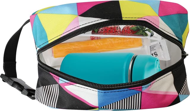 Detalle 1 de PackIt Freezable Snack Box (Triangle Stripes) — cool, collapsible snack storage