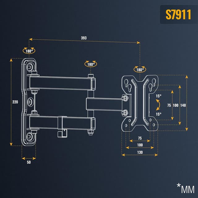 Thumbnail 5 de RICOO S7911 Monitor Wandhalterung