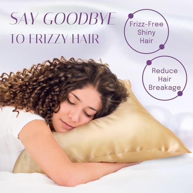 Detalle de OLESILK Seiden-Kissenbezug (16 Momme) 80x80 cm mit Reißverschluss – Haar- und Hautpflege