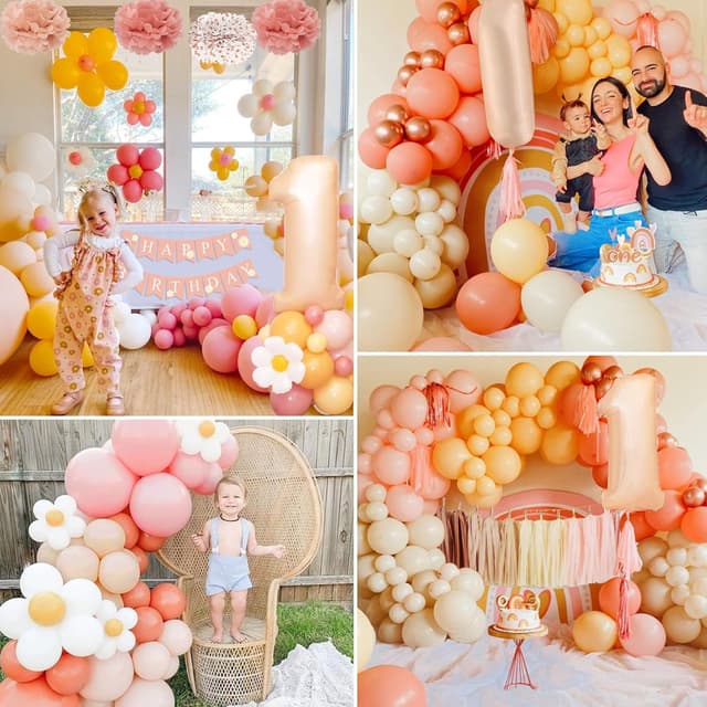 Thumbnail 3 de 1. Geburtstag Mädchen Deko mit 1 Ballon