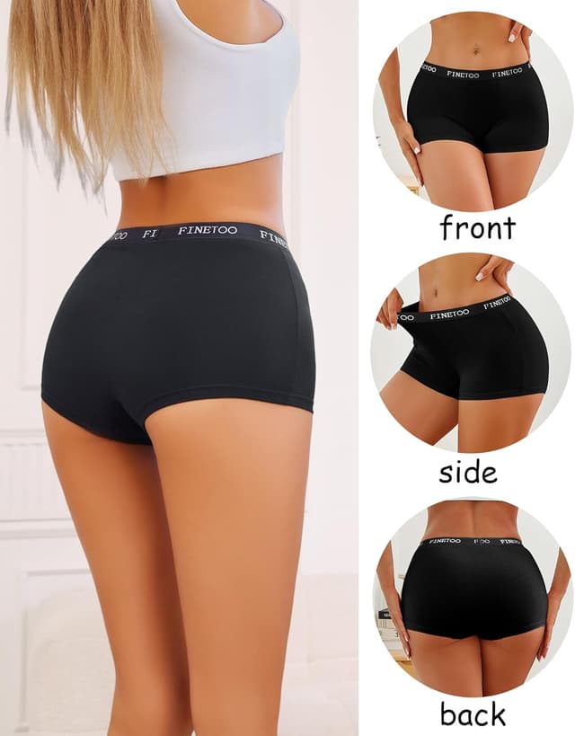 Thumbnail 5 de FINETOO Cotton Boy Shorts High Waisted