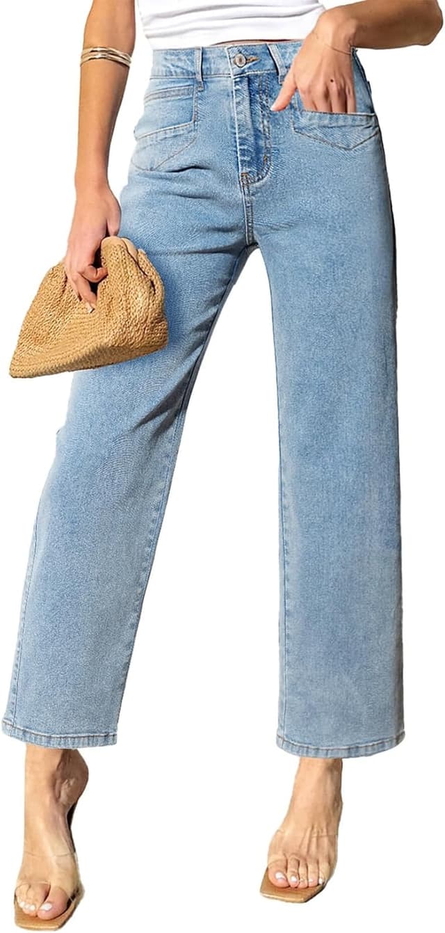 Thumbnail 6 de Sidefeel Zimbaplatinum Wide Leg Jeans, High Waisted