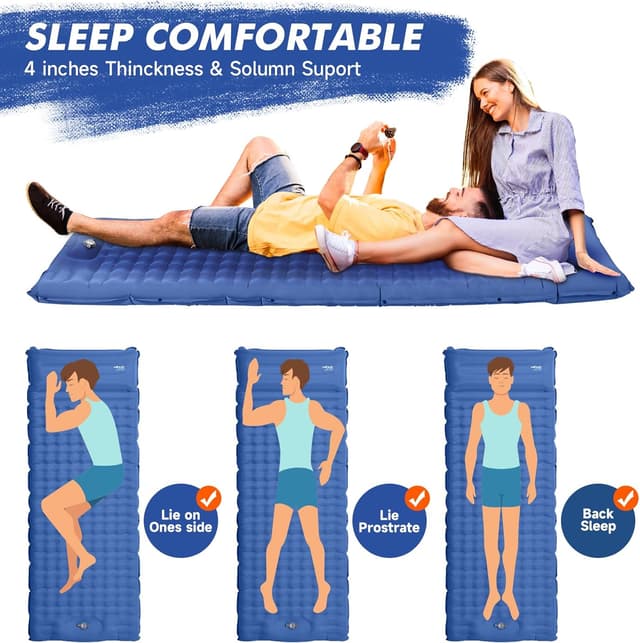 Detalle 2 de HiiPeak Camping-Isomatte 1,1 kg Luftmatratze