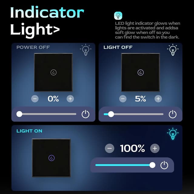 Thumbnail 6 de BSEED WiFi Touch Switch 1-gang smart control