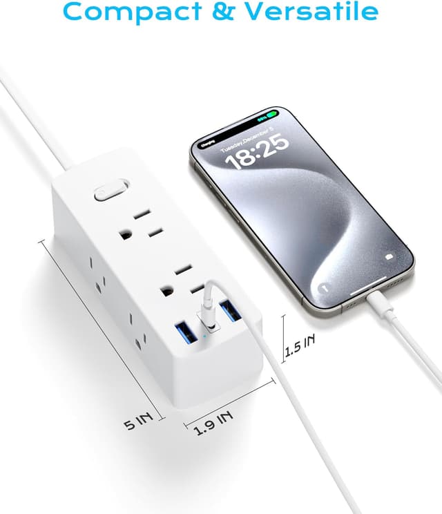 Thumbnail 4 de Olcorife Universal Travel Adapter 6-Outlets