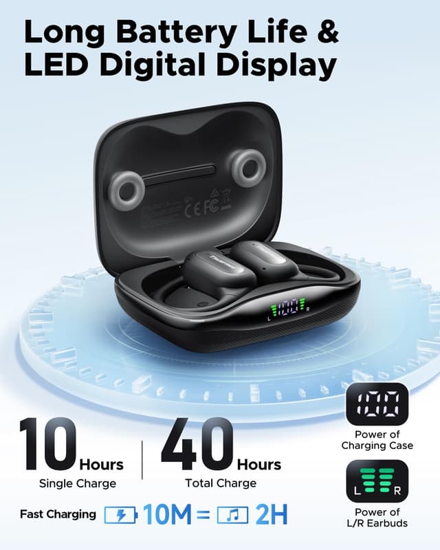 Thumbnail 4 de truefree DS1 open‑ear headphones 40H battery