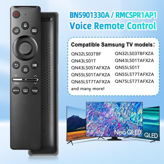 Detalle 2 de BN59-01330A Voice Remote Replacement for Samsung Smart TVs (Voice Function)