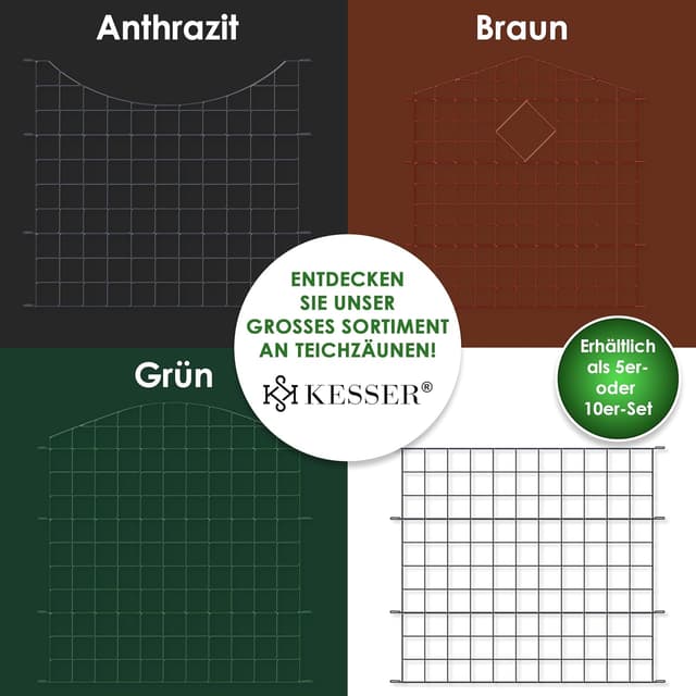 Thumbnail 7 de KESSER® Juego de vallas para estanque Set de 10 🛠️