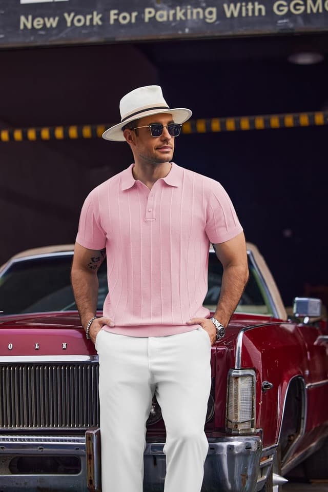 Thumbnail 5 de COOFANDY Knit Polo Short Sleeve 1️⃣