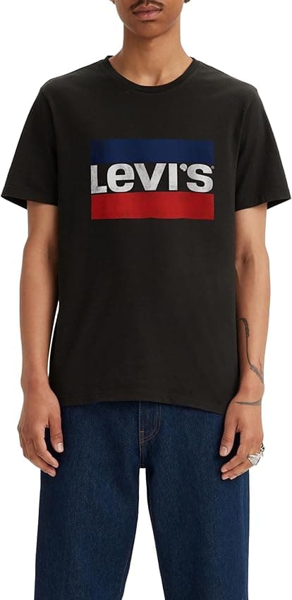 Detalle de Levi's Sportswear Logo Camiseta Hombre Gris 👍
