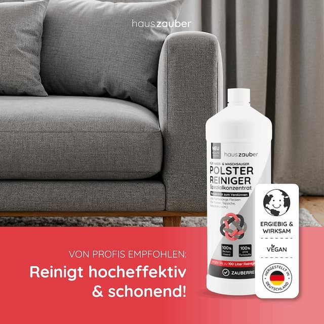 Thumbnail 4 de hauszauber NEU Waschsauger Polsterreiniger Extra Rein – 1000 ml Konzentrat für Nass- und Waschsauger