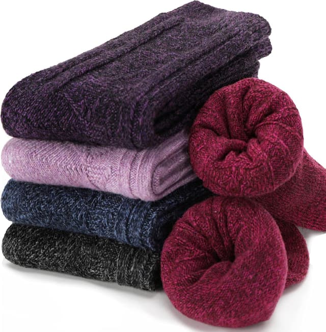 Thumbnail 6 de EBMORE Womens Merino Wool Socks 5 pairs