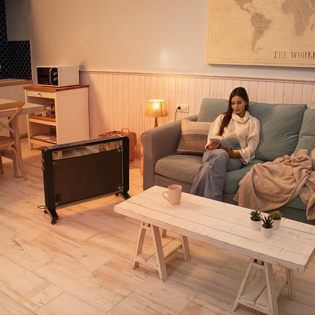 Detalle 2 de Cecotec Ready Warm 2000 Now piastra radiante in mica 2000 W con termostato e 2 livelli