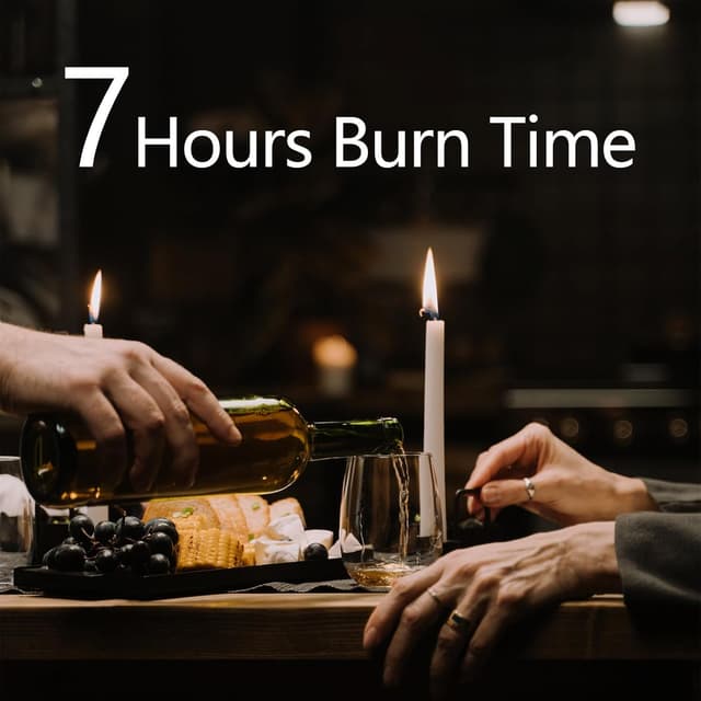 Detalle 2 de Ivory taper dinner candles gift set – dripless 7-hour, unscented (50 pack)