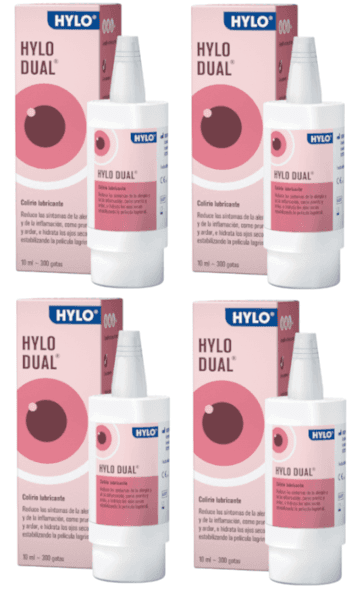 Detalle de Hylo-Dual Colirio lubricante 4x10 ml