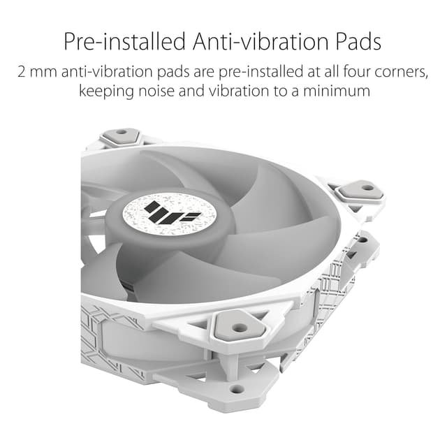 Thumbnail 6 de ASUS TUF Gaming TF120 ARGB White 120mm PC fan