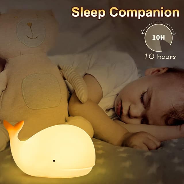 Thumbnail 5 de Nachtlicht Wal 7‑Farben USB wiederaufladbar