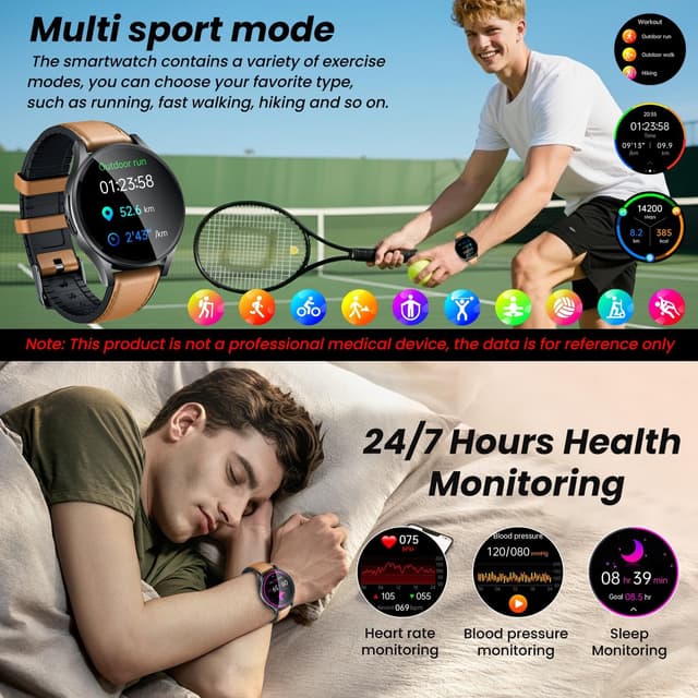 Thumbnail 3 de ECG Reloj Inteligente Hombre Smartwatch 1.43 AMOLED