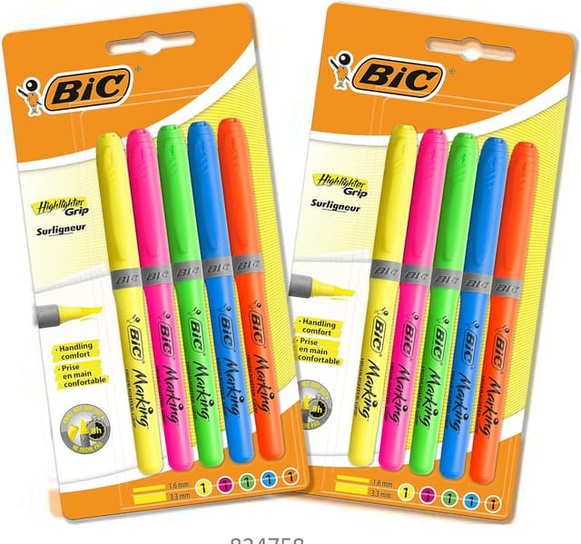 Thumbnail 6 de BIC Highlighter Grip surligneurs 24 🖊