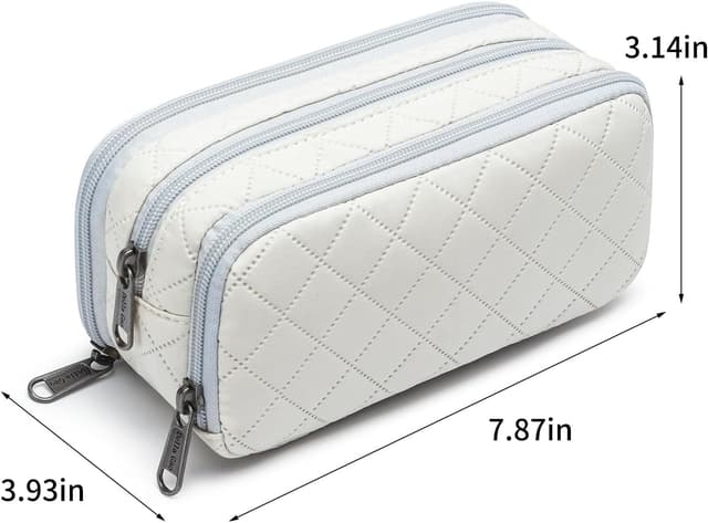 Detalle 2 de Della Gao Large Pencil Case, 3-Compartment 1 Pencil Pouch ✏