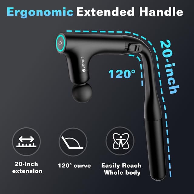 Detalle de UPSPORT massaggiatore a percussione 4 testine