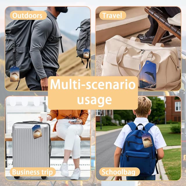 Thumbnail 6 de Dolphin Luggage Tag Set