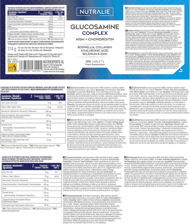 Thumbnail 4 de Nutralie Glucosamin Complex 120 Tabletten đź’Š