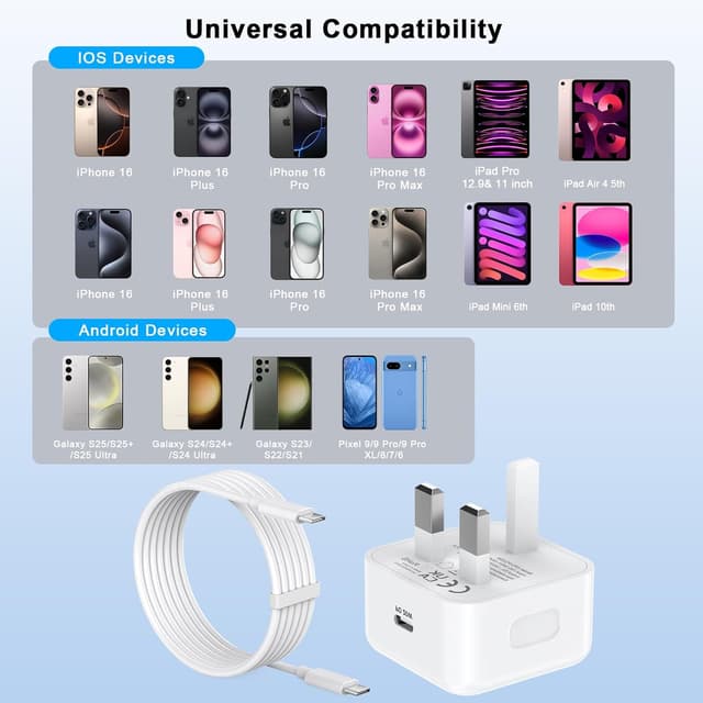 Thumbnail 4 de 20W USB‑C Charger 2 Pack for iPhone 17