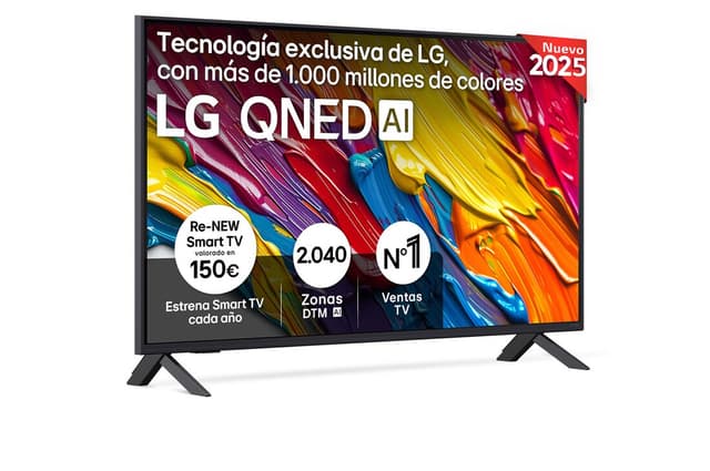 Detalle de LG QNED82 43" 4K Smart TV 2025