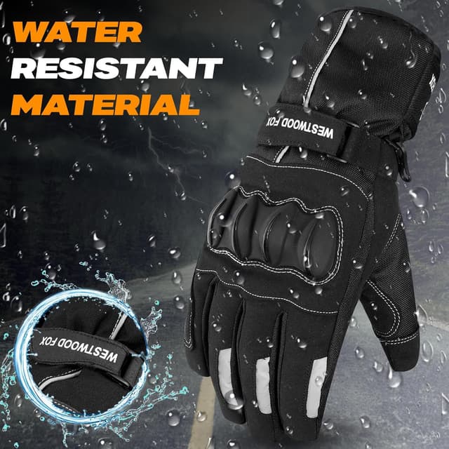 Thumbnail 2 de Motorbike Motorcycle Waterproof Winter Gloves