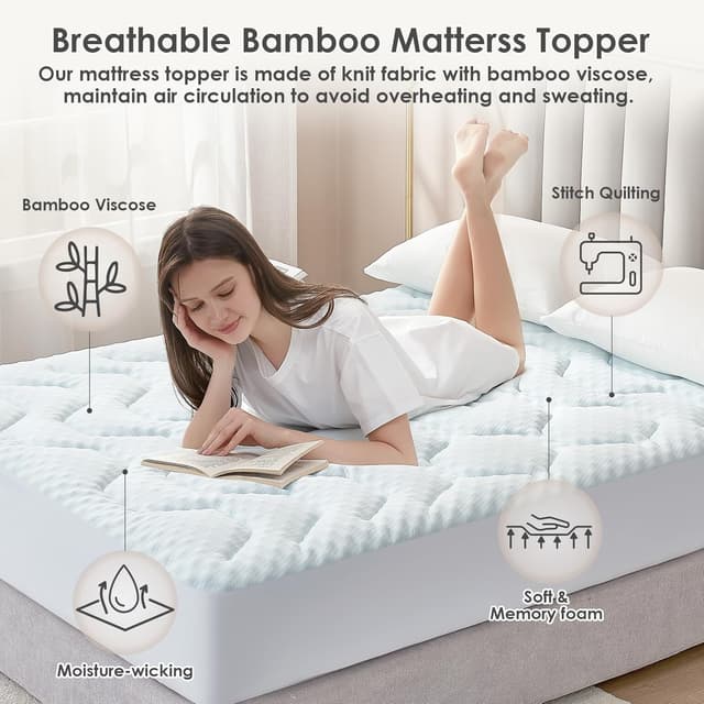 Detalle 2 de EHEYCIGA Gel Topper 180x200 cm Memory-Foam