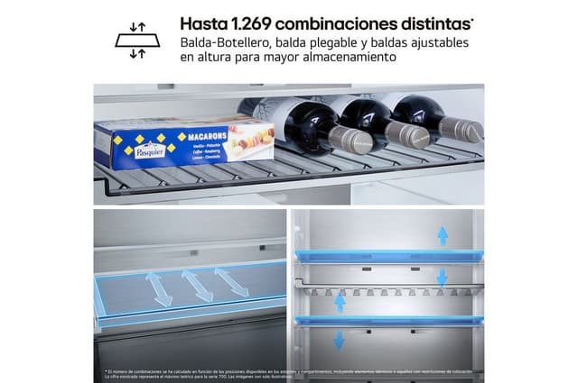 Thumbnail 3 de LG GBBS312ASW Frigorífico combi 333 L blanco