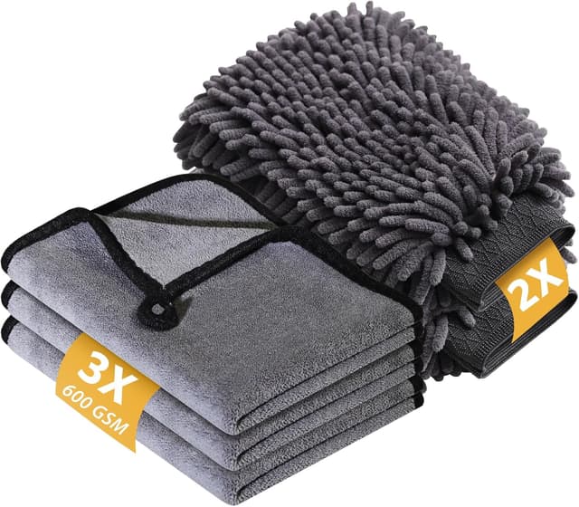 Imagen de KEYAYE 5 Pcs Car Washing Kit 600GSM en OfertitasTOP
