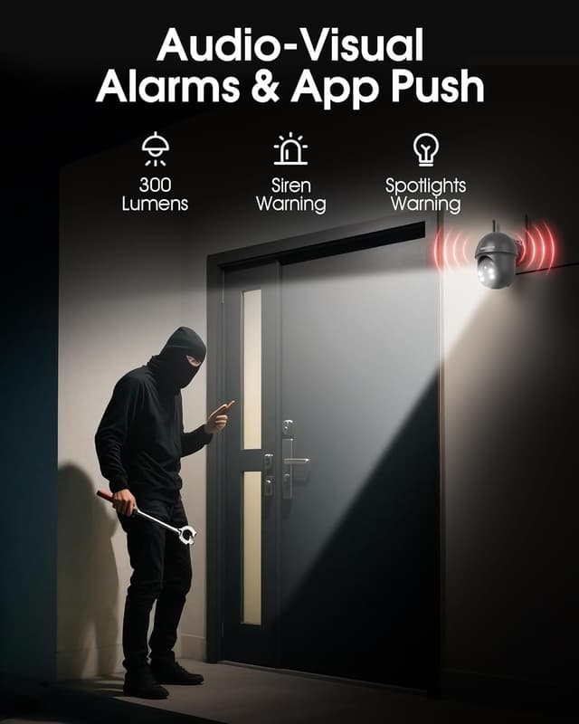 Thumbnail 6 de ARCCTV Wireless Outdoor Solar Security Cameras (4MP, 360°), Dual-Band WiFi, Night Vision Spotlight, 2-Pack