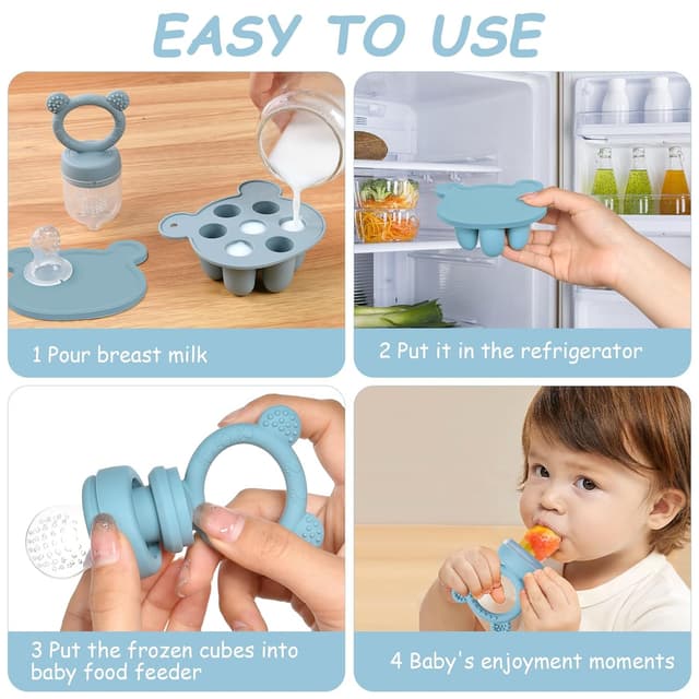 Thumbnail 2 de Aolso Fruchtsauger Baby Eis am Stiel Blau