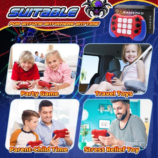 Thumbnail 4 de Spider Push Pop Fidget Toy for Ages 6–9