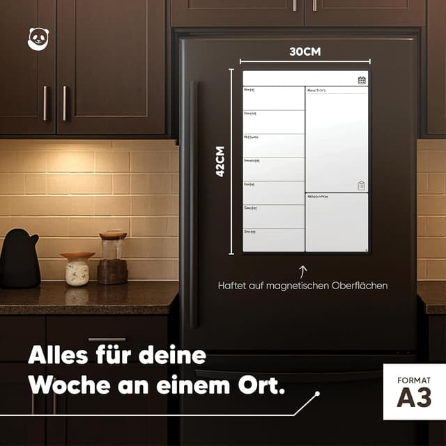 Detalle 2 de A3 Magnetischer Wochenplaner A3 für Kühlschrank