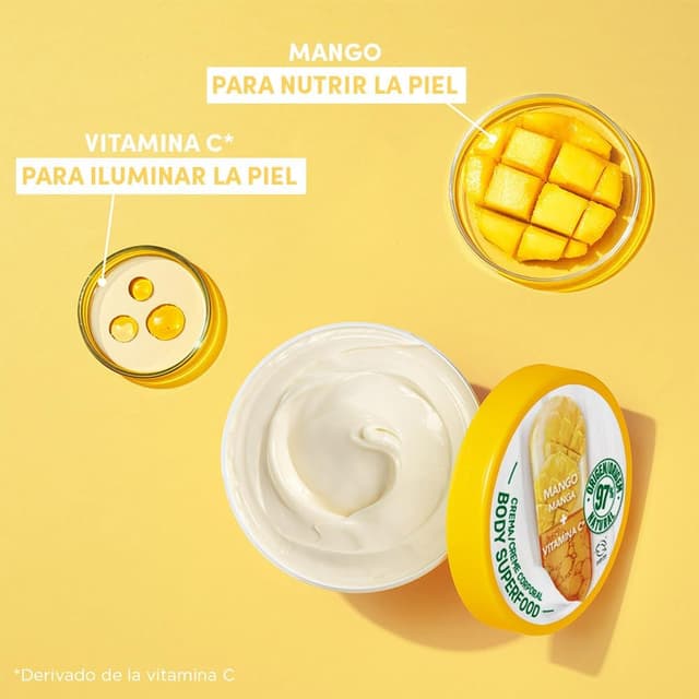 Detalle 2 de Garnier Body Food Mango 🍑 Hidratación intensiva