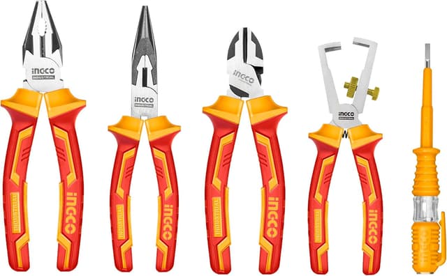 Imagen de INGCO 5Pcs VDE Insulated Pliers Set 1000V đź› en OfertitasTOP
