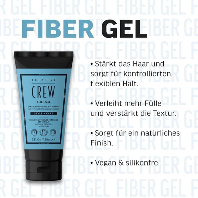 Detalle de AMERICAN CREW Fiber Gel 150 ml für Styling