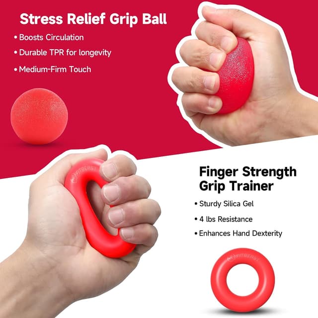 Detalle 2 de FitBeast Grip Strengthener kit 5-pack ๐