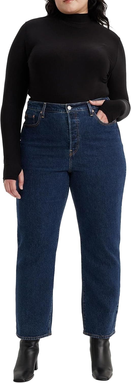 Detalle de Levi's Damen Ribcage Straight Ankle Jeans